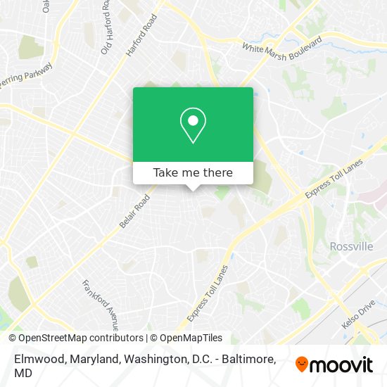 Mapa de Elmwood, Maryland