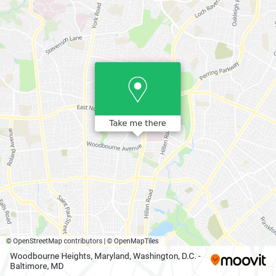 Mapa de Woodbourne Heights, Maryland