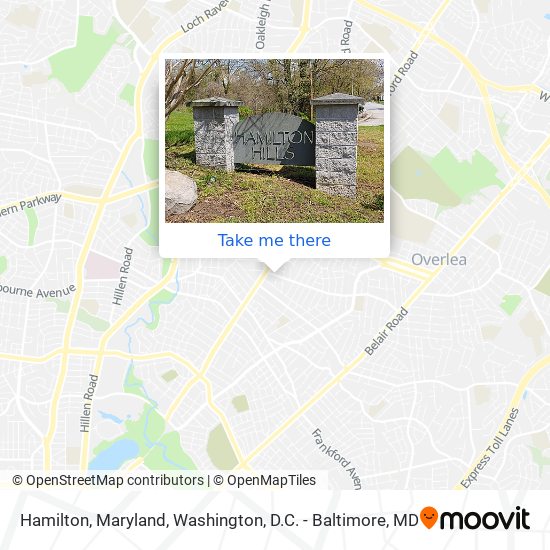Hamilton, Maryland map