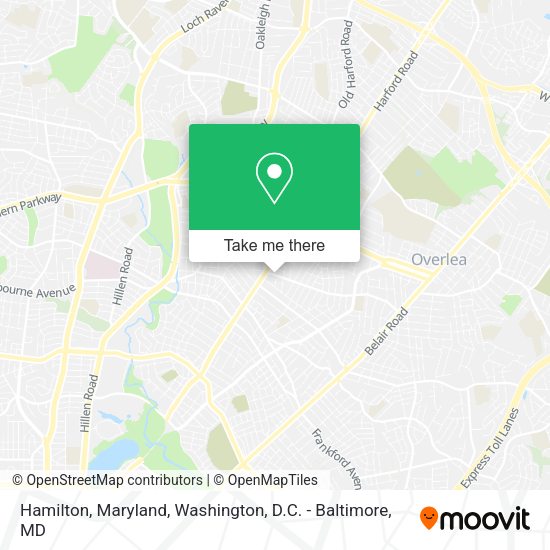 Hamilton, Maryland map