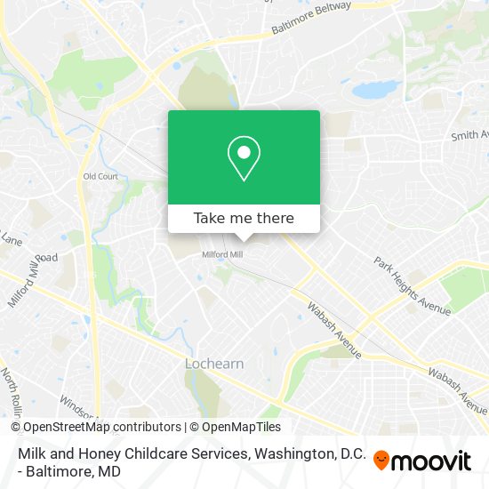 Milk and Honey Childcare Services map