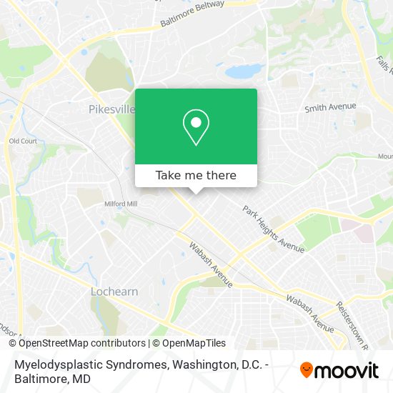 Myelodysplastic Syndromes map