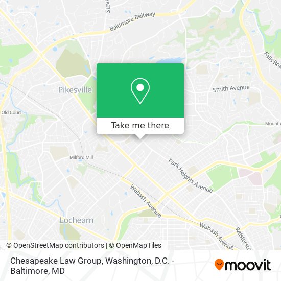 Chesapeake Law Group map