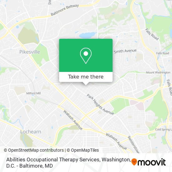 Abilities Occupational Therapy Services map
