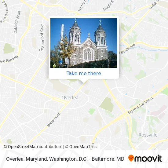 Overlea, Maryland map