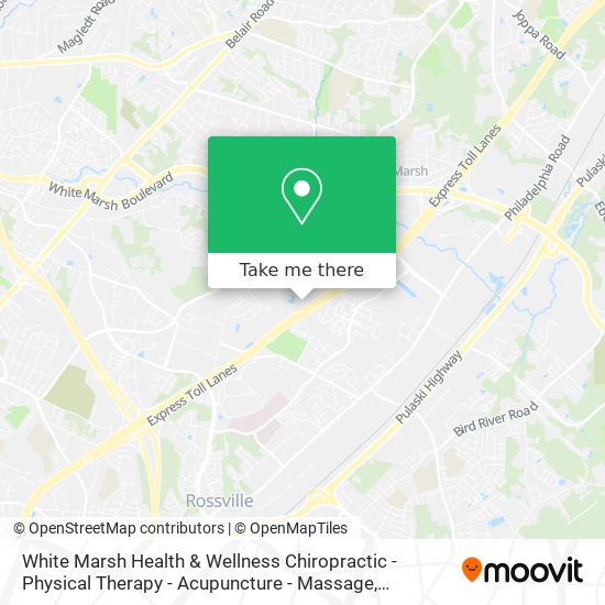 Mapa de White Marsh Health & Wellness Chiropractic - Physical Therapy - Acupuncture - Massage