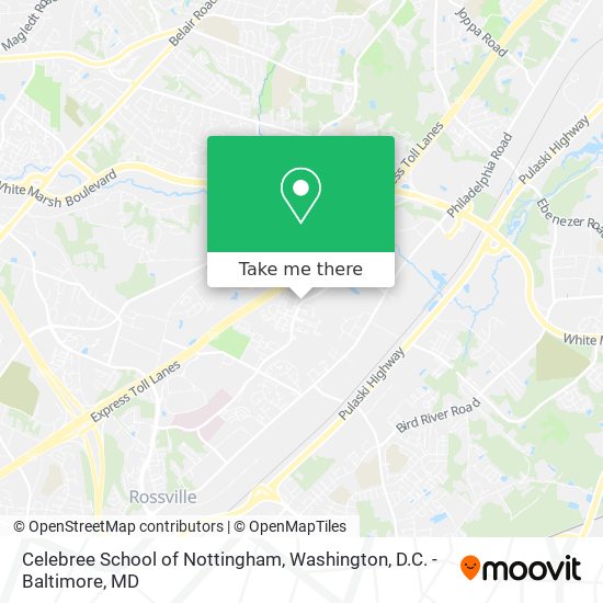 Celebree School of Nottingham map