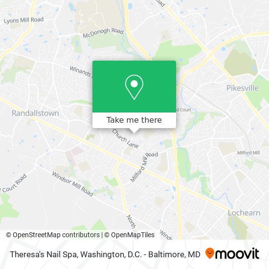 Theresa's Nail Spa map