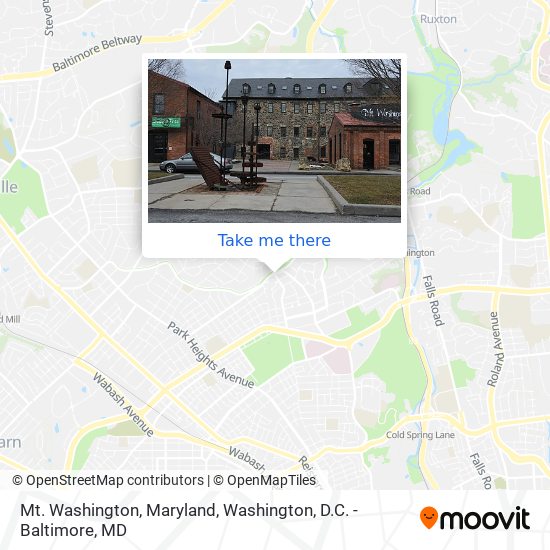 Mapa de Mt. Washington, Maryland