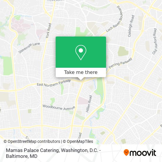 Mamas Palace Catering map