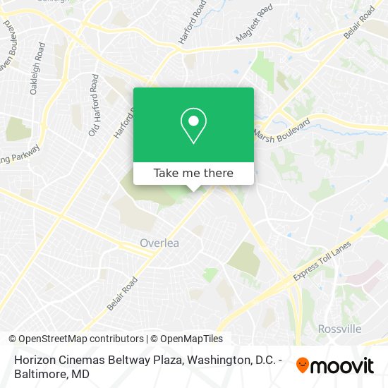 Horizon Cinemas Beltway Plaza map