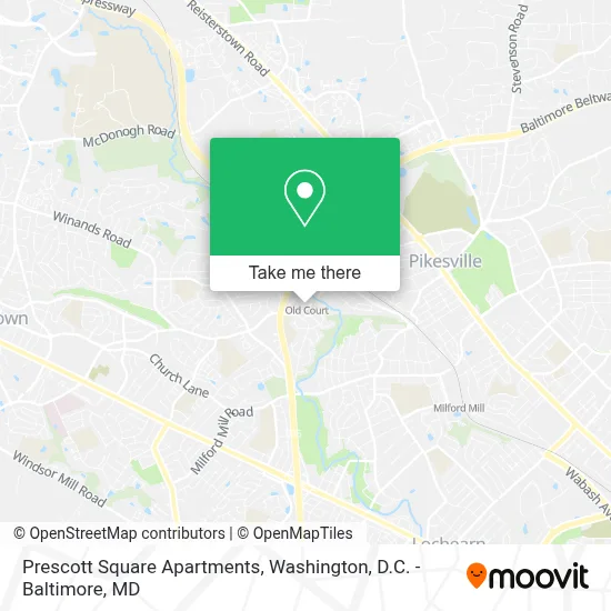 Prescott Square Apartments map