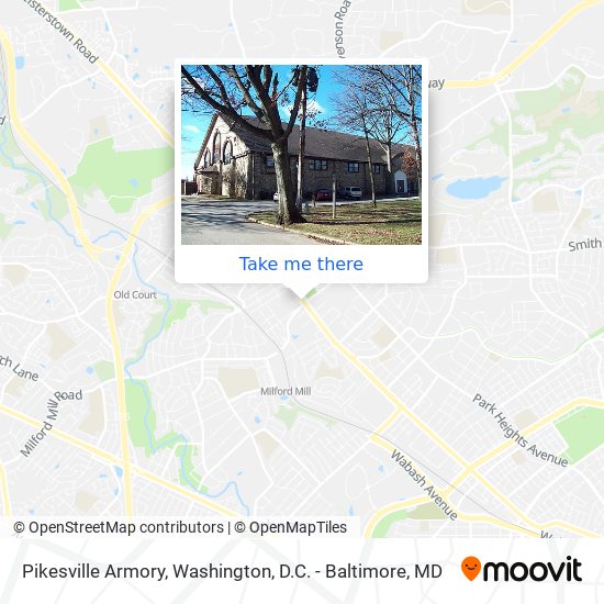 Pikesville Armory map