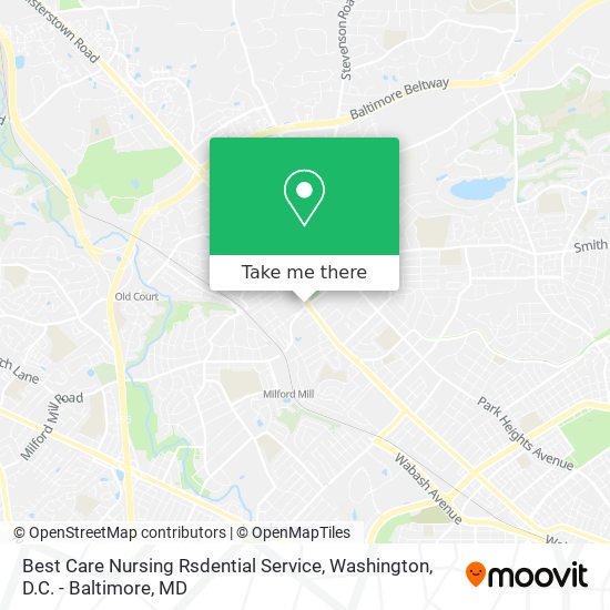 Best Care Nursing Rsdential Service map