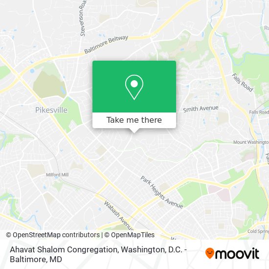 Mapa de Ahavat Shalom Congregation