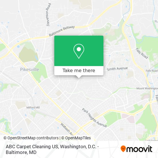 ABC Carpet Cleaning US map