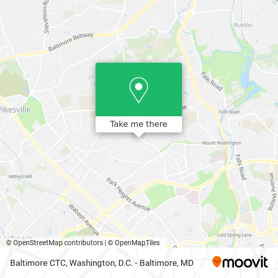 Baltimore CTC map