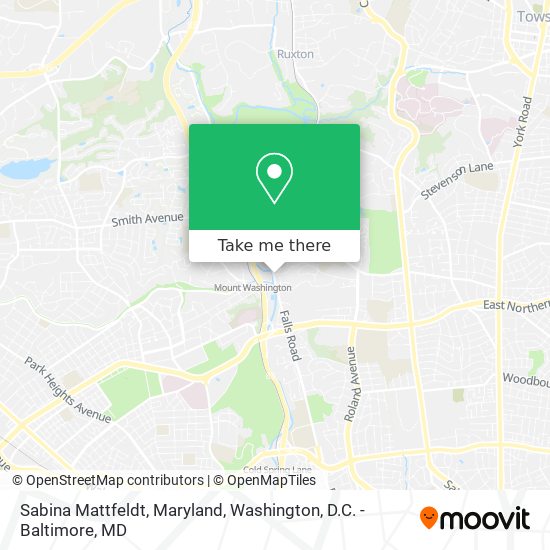Sabina Mattfeldt, Maryland map