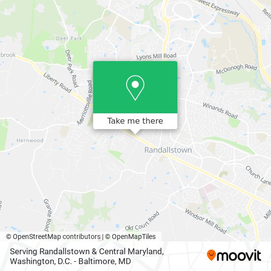 Serving Randallstown & Central Maryland map