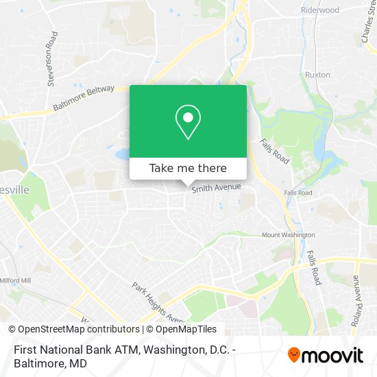 First National Bank ATM map