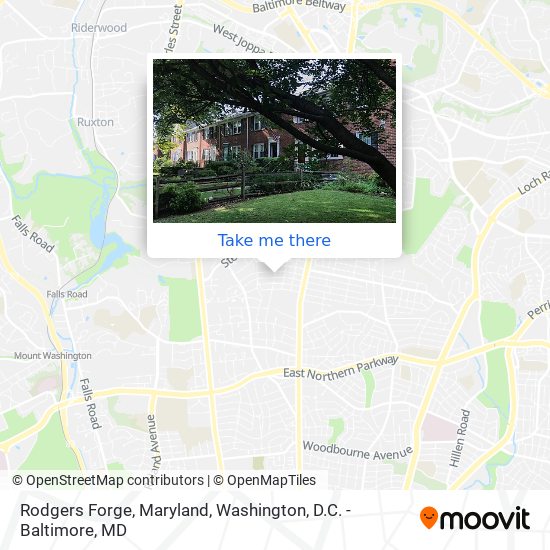 Mapa de Rodgers Forge, Maryland