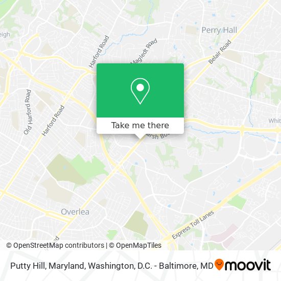 Mapa de Putty Hill, Maryland
