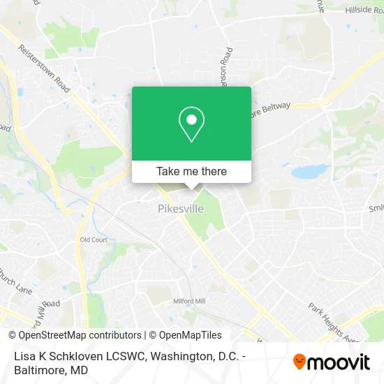 Lisa K Schkloven LCSWC map