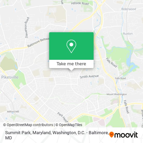 Mapa de Summit Park, Maryland