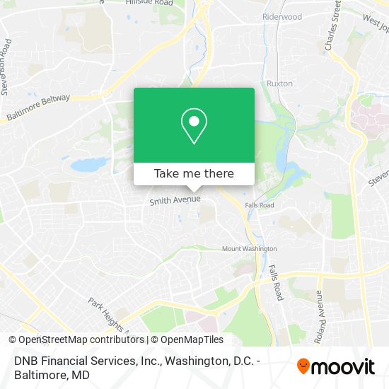 Mapa de DNB Financial Services, Inc.