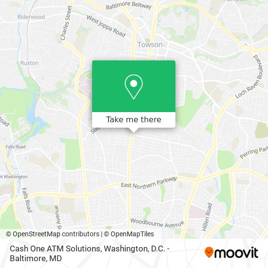 Mapa de Cash One ATM Solutions