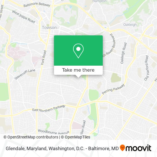 Glendale, Maryland map