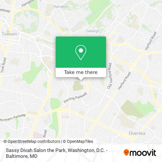 Sassy Divah Salon the Park map