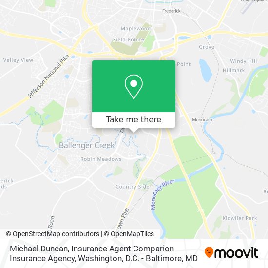 Mapa de Michael Duncan, Insurance Agent Comparion Insurance Agency