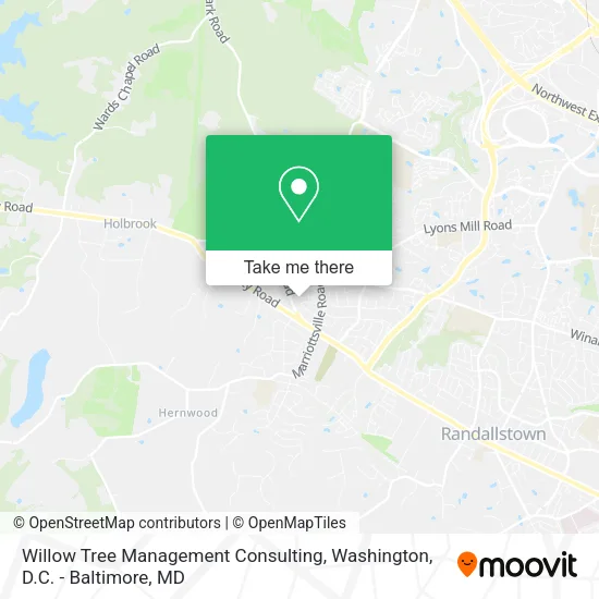 Willow Tree Management Consulting map