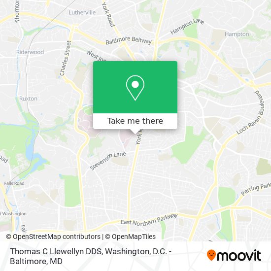 Thomas C Llewellyn DDS map