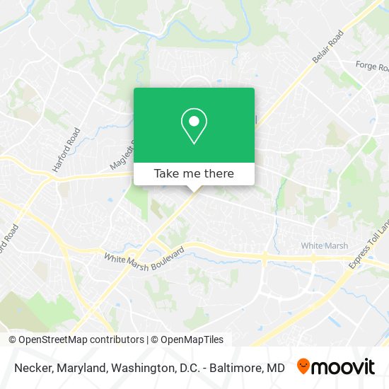 Necker, Maryland map