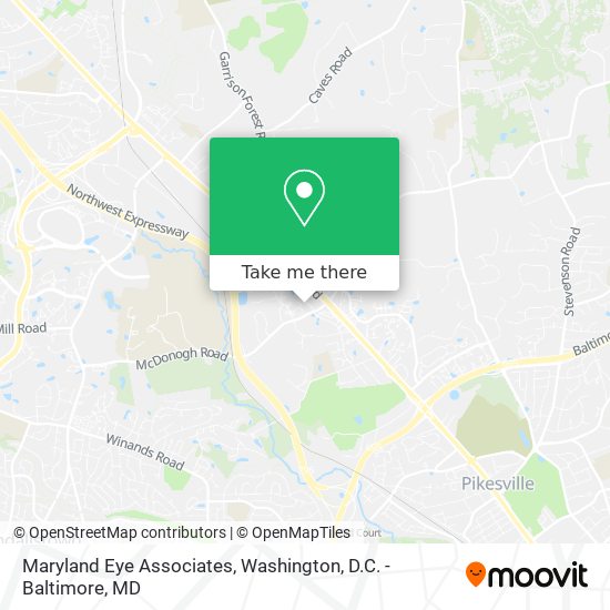 Maryland Eye Associates map