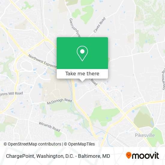 Mapa de ChargePoint