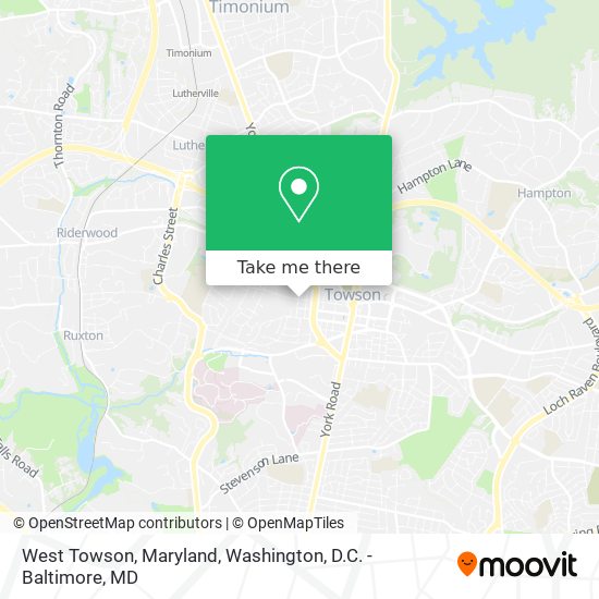 Mapa de West Towson, Maryland