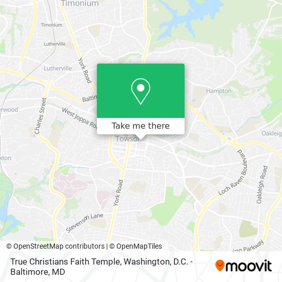 Mapa de True Christians Faith Temple