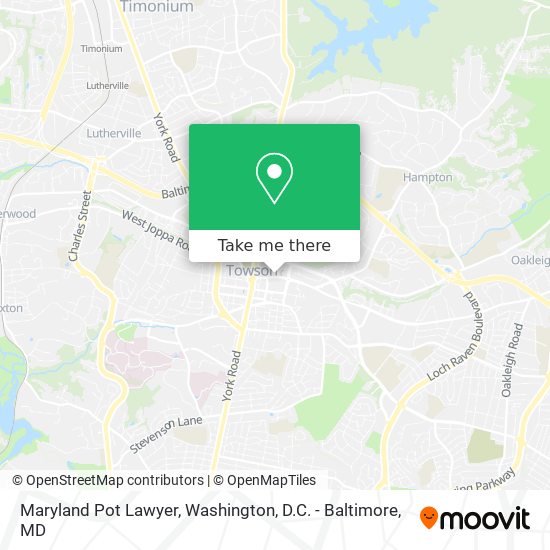 Mapa de Maryland Pot Lawyer