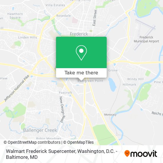 Walmart Frederick Supercenter map