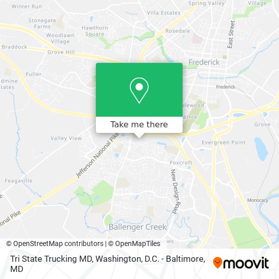 Tri State Trucking MD map