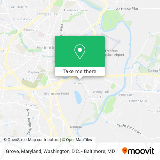 Mapa de Grove, Maryland