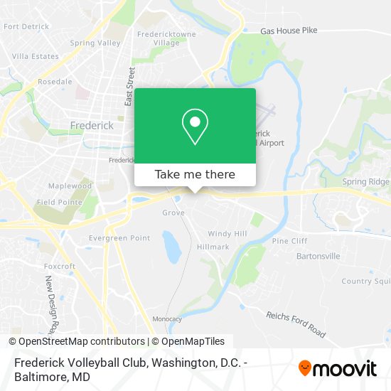 Mapa de Frederick Volleyball Club