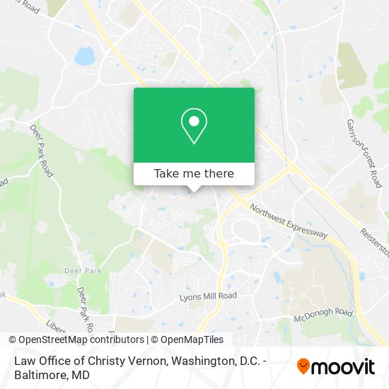 Law Office of Christy Vernon map