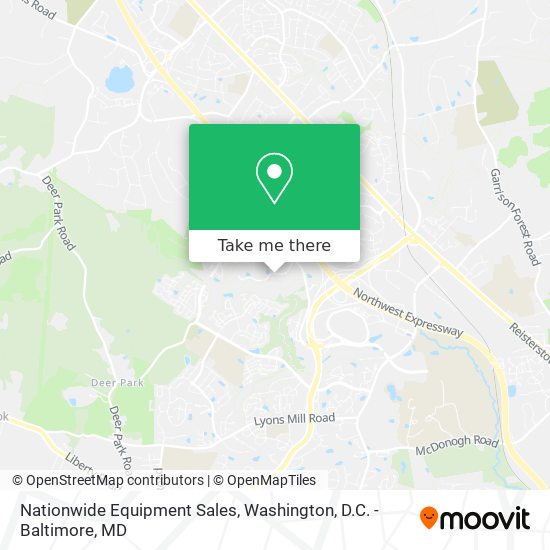 Nationwide Equipment Sales map