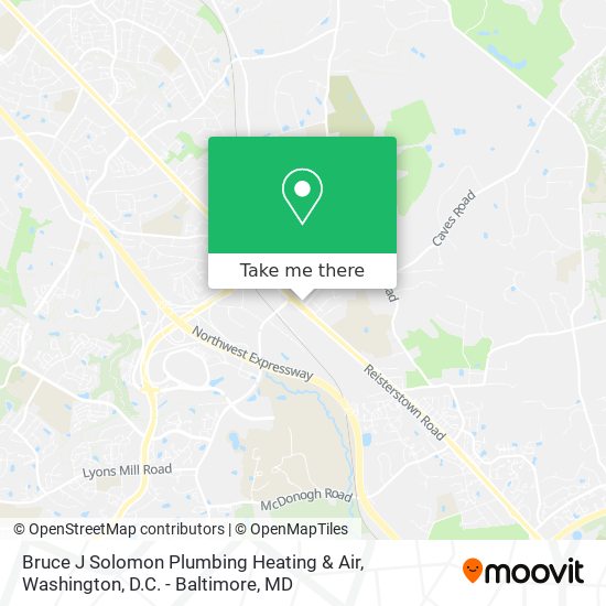 Bruce J Solomon Plumbing Heating & Air map