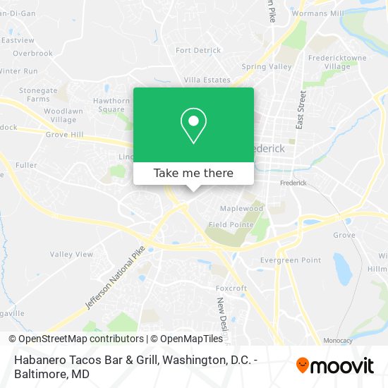 Habanero Tacos Bar & Grill map