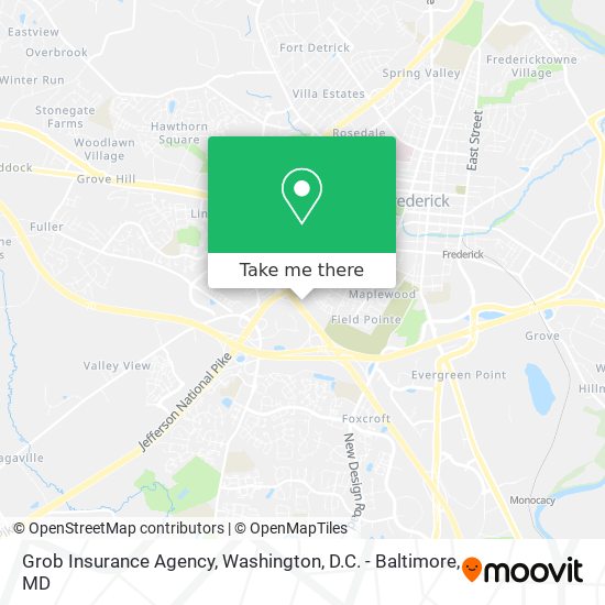 Grob Insurance Agency map